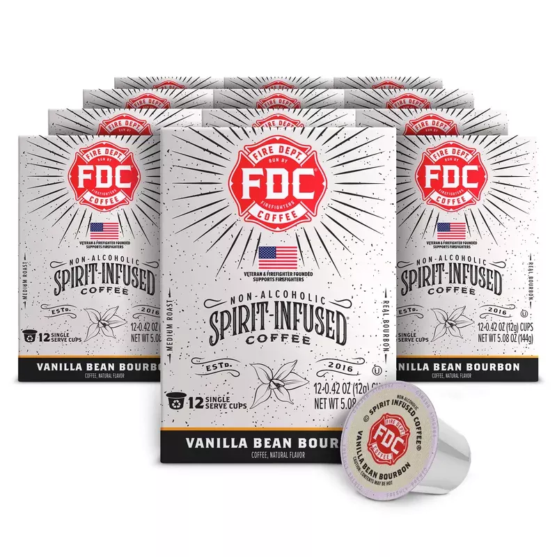 Vanilla Bean Bourbon Coffee Pods, 12 Boxes (144 Cups)