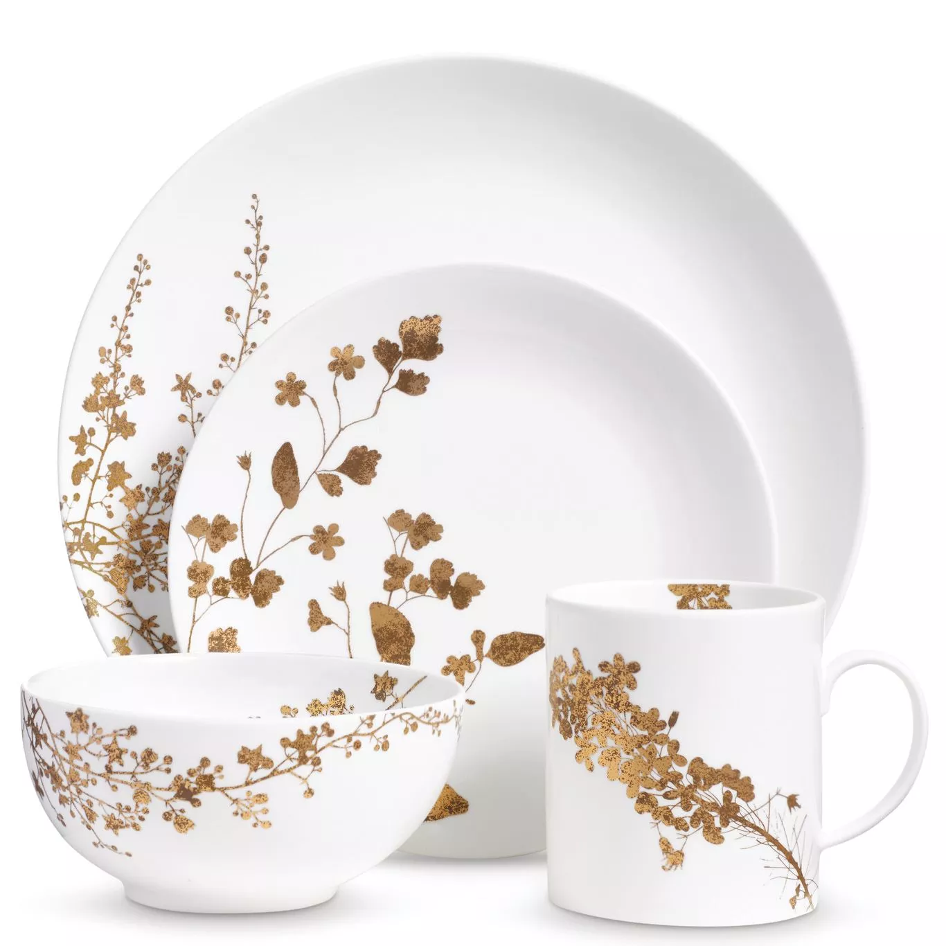 Vera Wang Jardin 4 Piece Dinner Setting