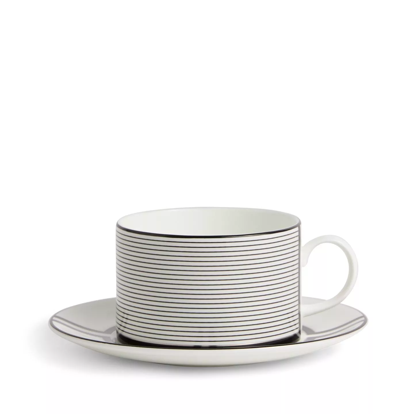 Vera Wang Luxe Graphite Teacup Saucer V2
