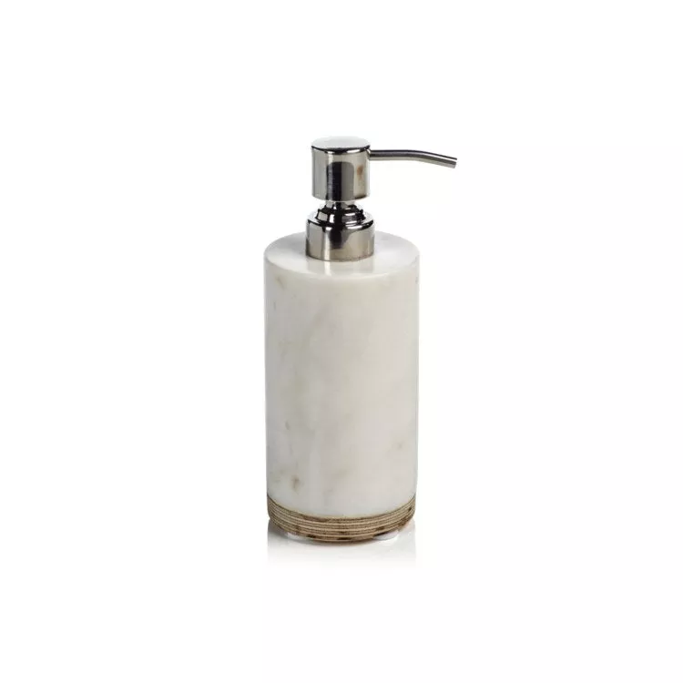 Verdi Marble and Balsa Wood Soap Dispenser