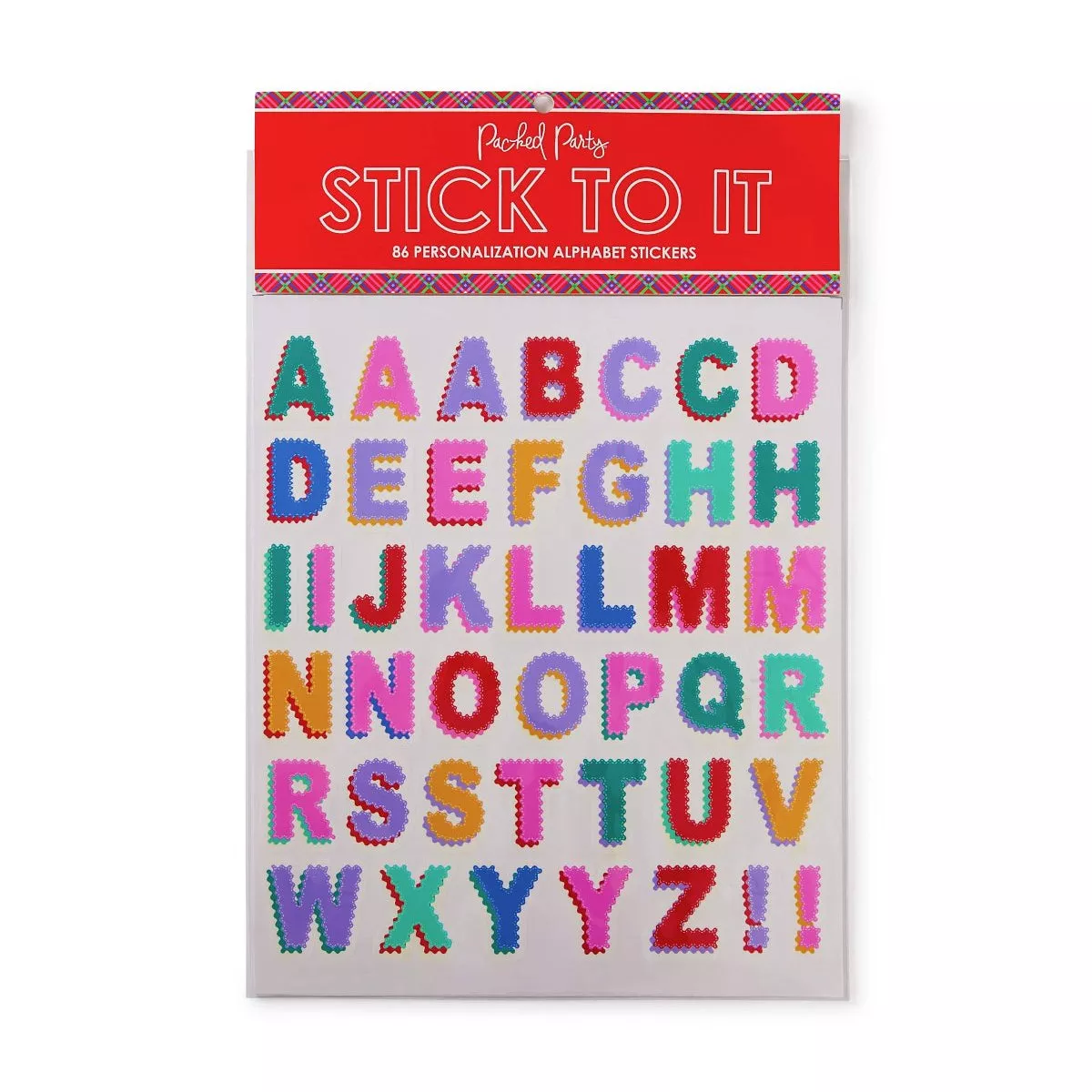 Vinyl Scalloped Letters Sticker Pack