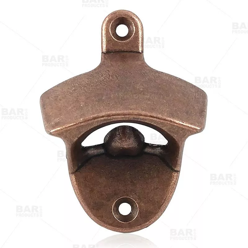 Wall Mounted Bottle Opener - Antique Copper