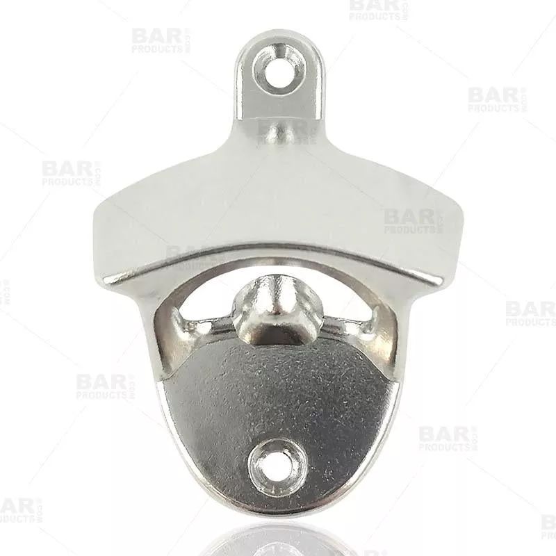 Wall Mounted Bottle Opener - Silver
