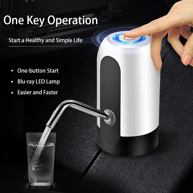 Water Bottle Pump|White&Black&Black