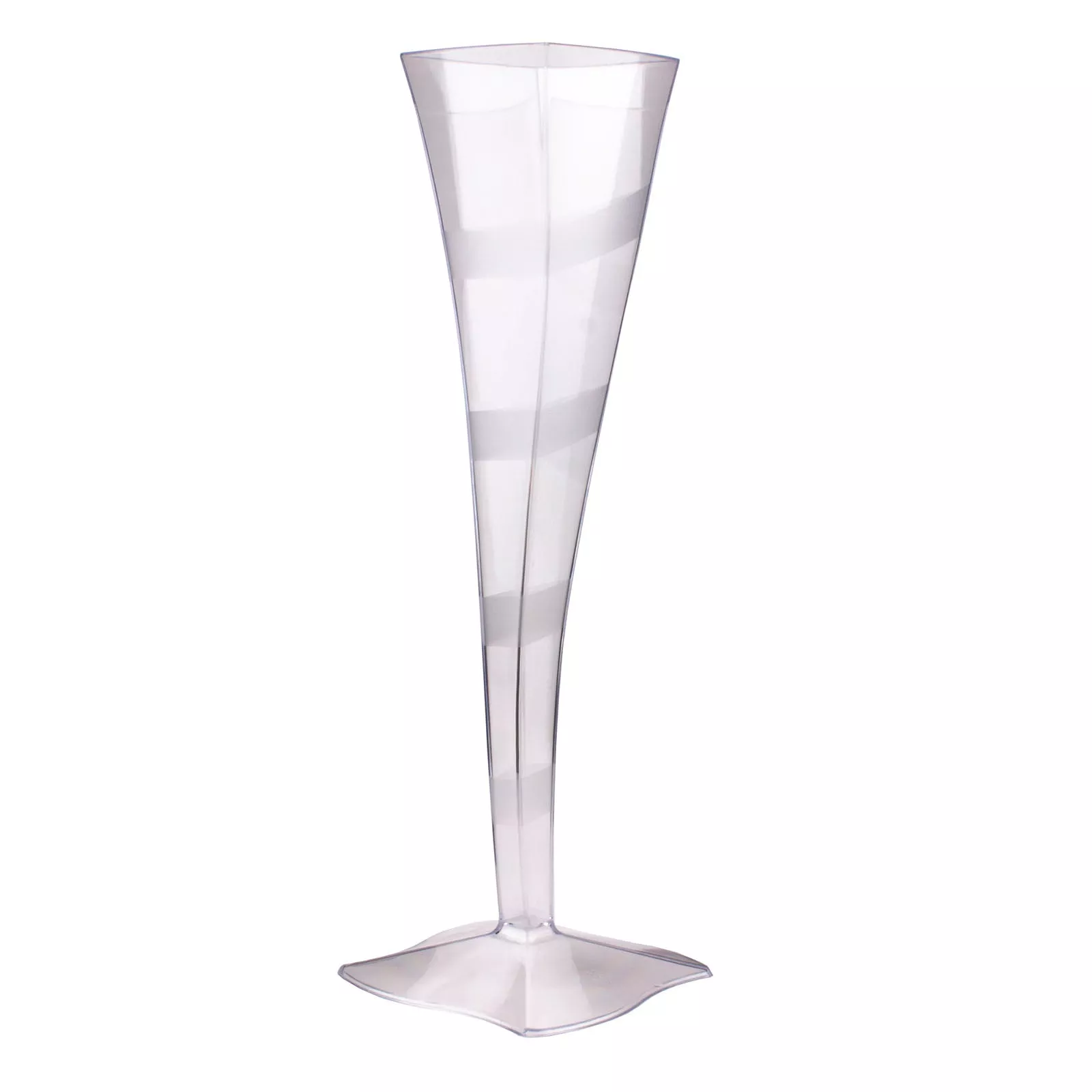 Wavy Plastic Flutes - 5 ounce - 6 count