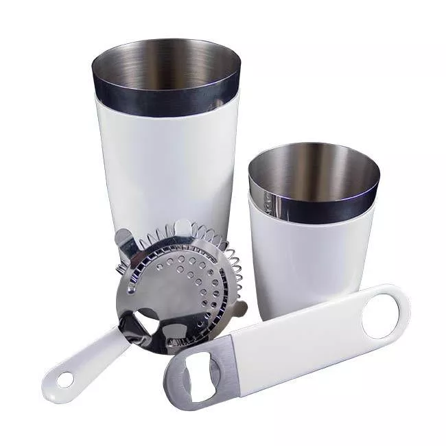White Vinylworks Bar Set - 4 or 5 Piece