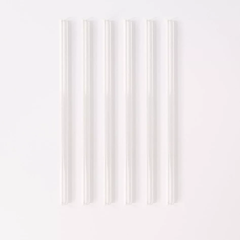 Wide 8 Glass Straw Set - Air