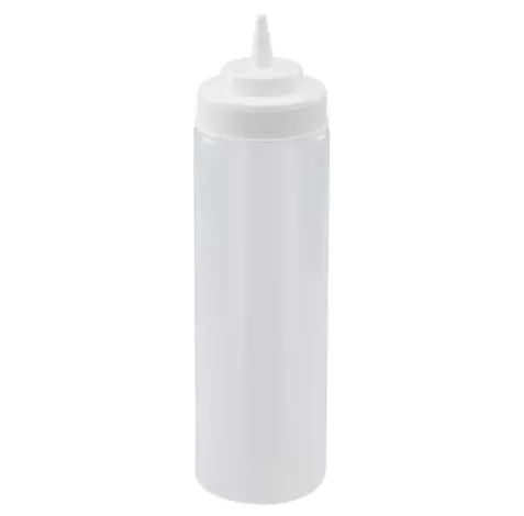 Winco PSW-24 Clear Squeeze Bottle 6/Pack