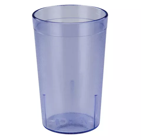 Winco PTP-16B 16 oz Blue Pebbled Tumbler 12/Pack