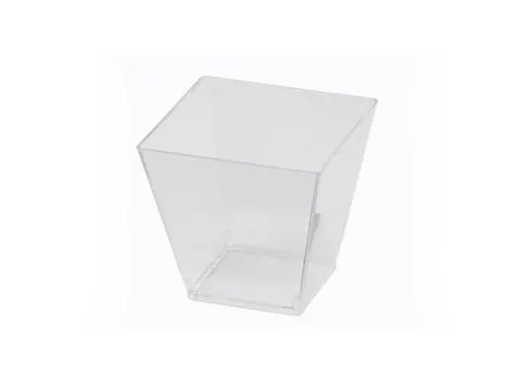 WNA APTSQSHOT2 Petites 1.75 oz Square Plastic Tasting Cup