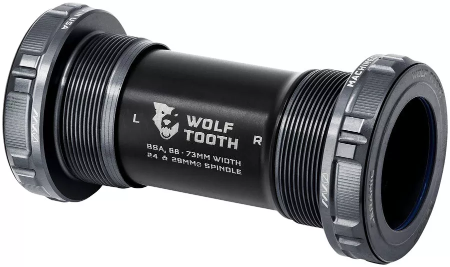 Wolf Tooth MK0 Ceramic Bottom Bracket - BSA, 68/73mm, 24mm Spindle