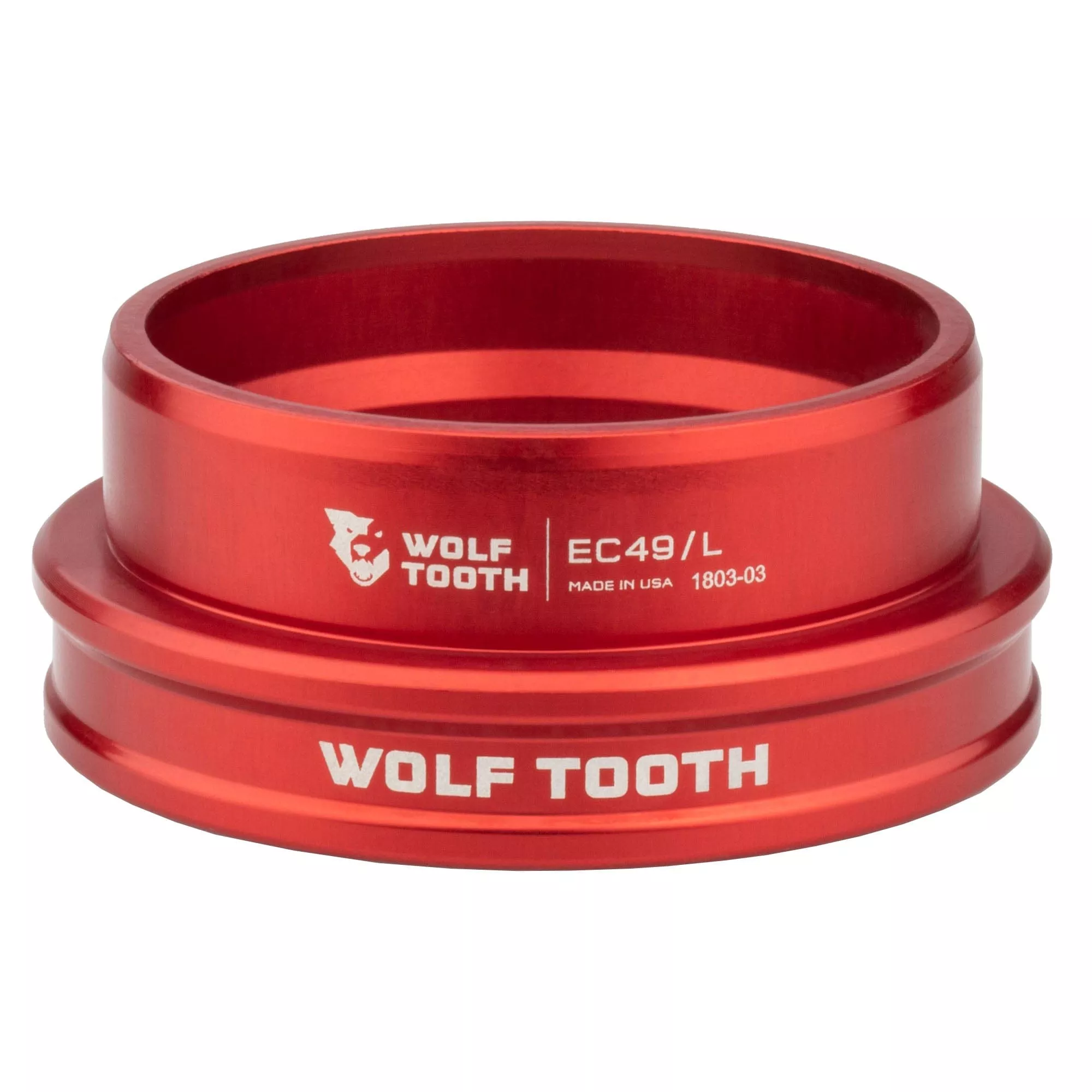 Wolf Tooth Performance EC Headset | Aluminum, Sealed Bearings, Red