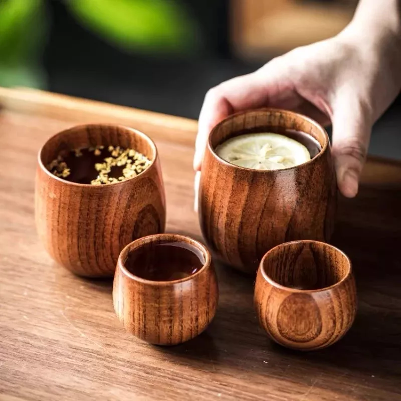 Wooden Mug|A 50ML&B 150ML&C 170ML&D 240ML&E 330ML
