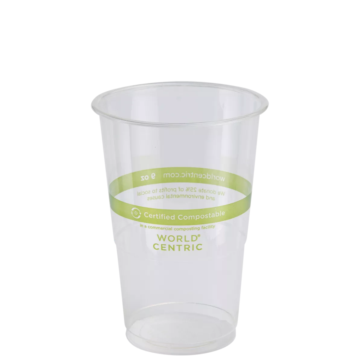 World Centric CP-CS-9 9 oz Clear Compostable Cups