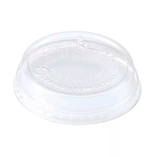 World Centric CPL-CS-9 Compostable Lid For 4-9 Oz Cold Cups
