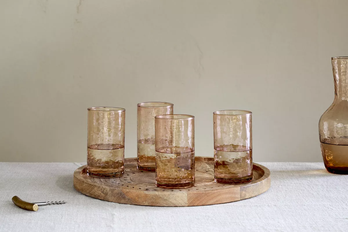Yala Hammered Highball - Dusty Terracotta (Set of 4)