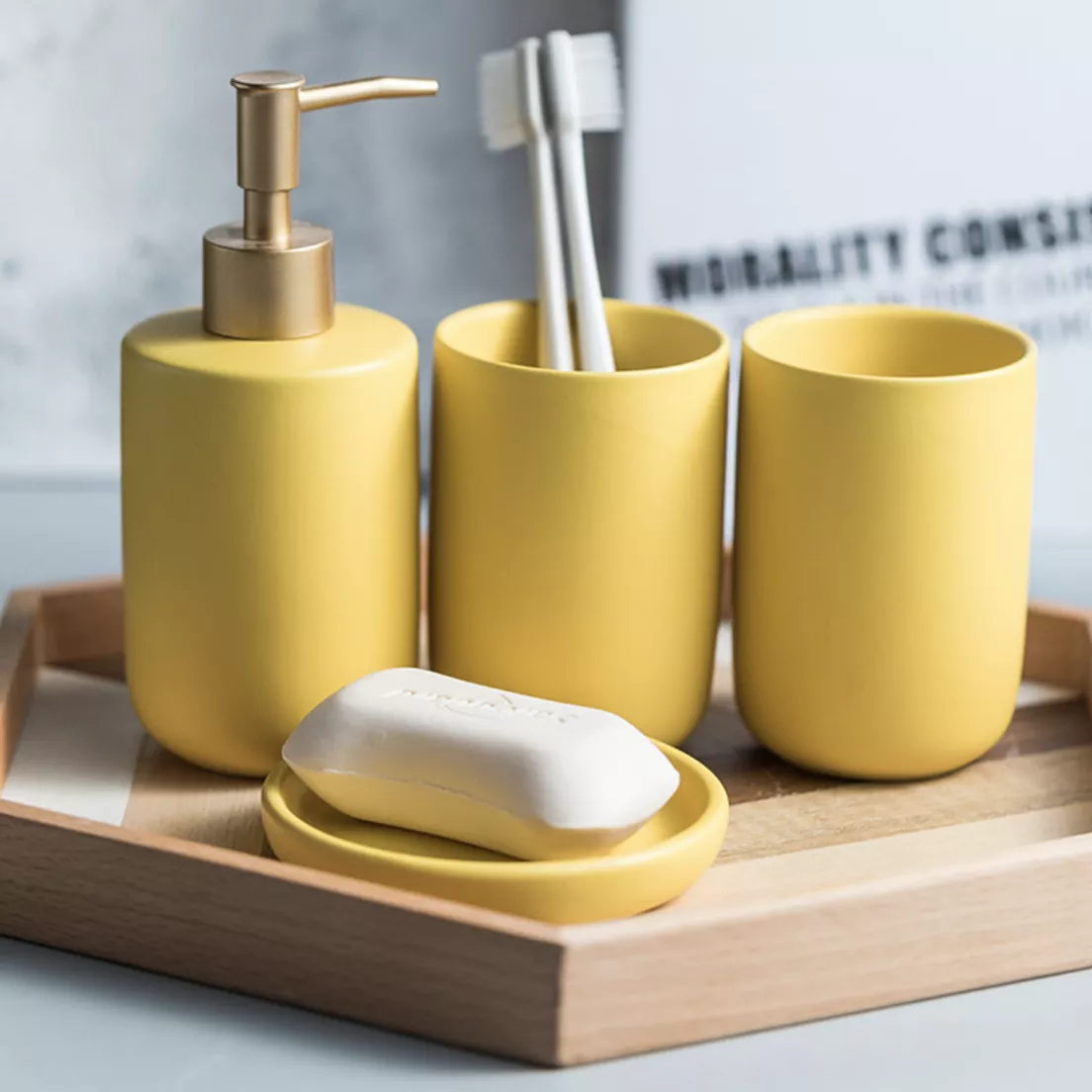 Yellow Bath Set