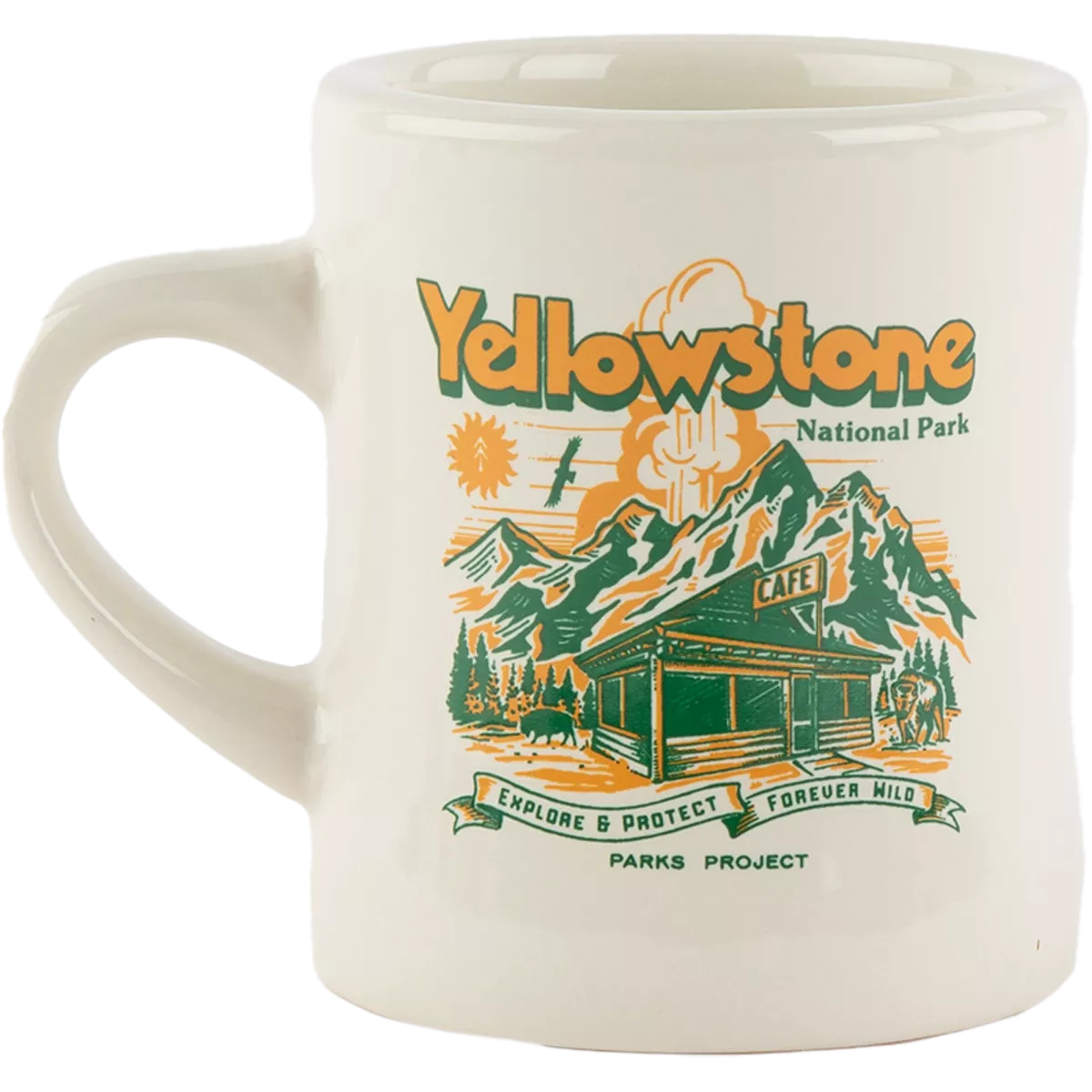 Yellowstone Road Trip Diner Mug