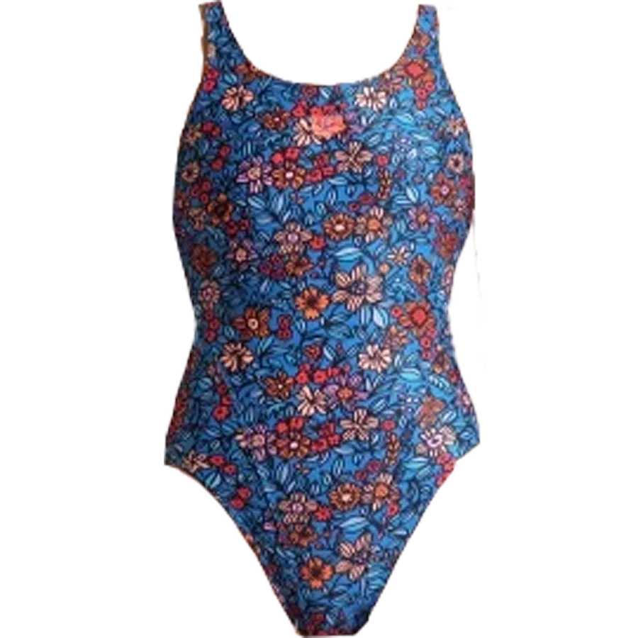 Youth Micro Floral Tech Back One Piece