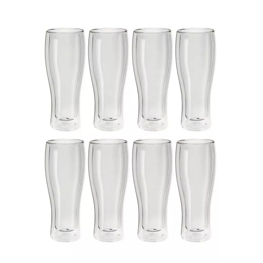 Zwilling Sorrento 8-Piece Double-Wall Beer Glass Set – 39500-318